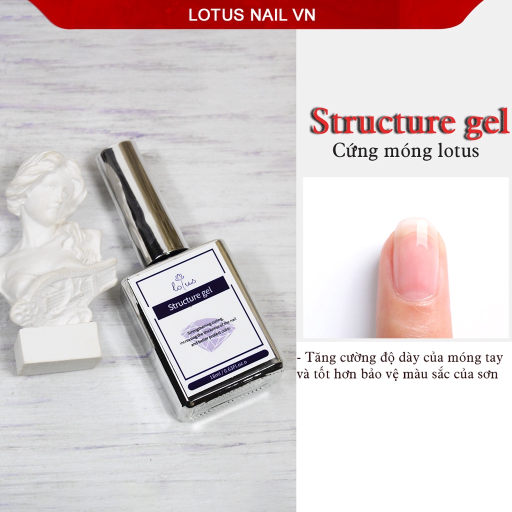 Cứng móng ( Structure gel ) Lotus chai 18ml