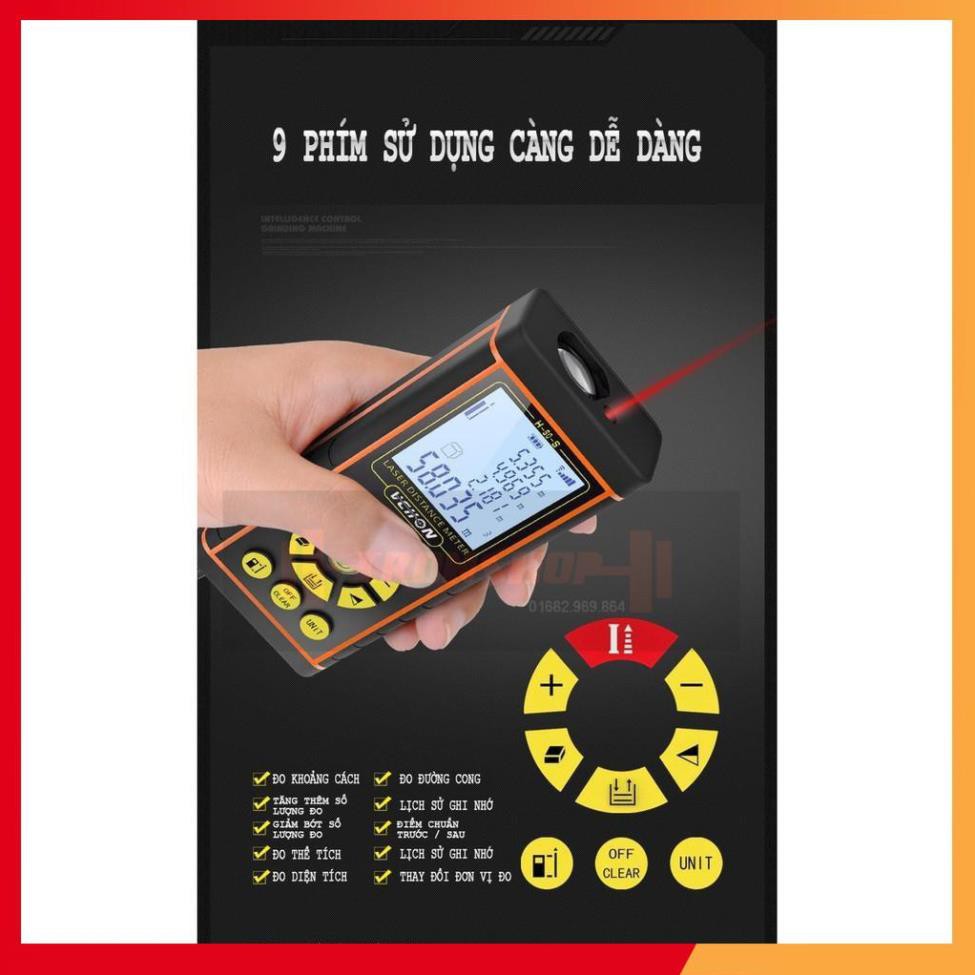 [Có HDSD Tiếng Việt]Thước đo Laser, Máy đo khoảng cách H40, thương hiệu VCHON chuyên dùng trong xây dựng 206764