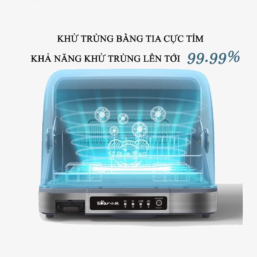 Tủ Sấy Bát Đũa Bear XDC-A26D1 , Có Thể Khử Trùng Bình Sữa Cho Bé