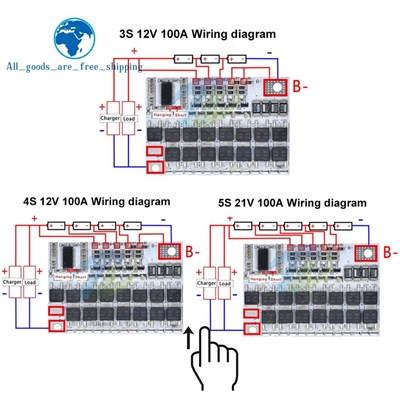 Bảng Mạch Bảo Vệ Pin Li-Ion Lithium Li-Ion 14.8v / 16.8v 20a | BigBuy360 - bigbuy360.vn