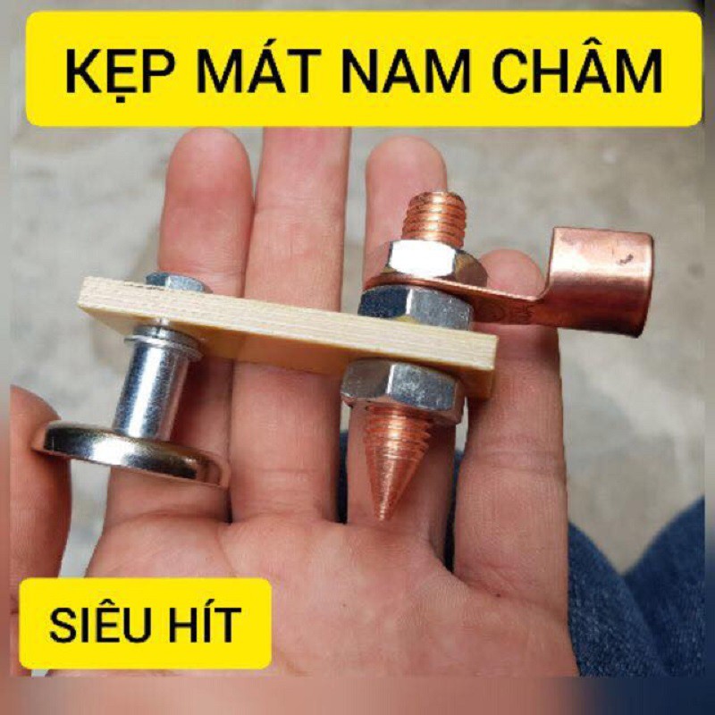 Kẹp mát nam châm lực hút mạnh dễ dàng sử dụng, kẹp mát hàn nối đất dụng cụ hỗ trợ hàn chuyên dụng