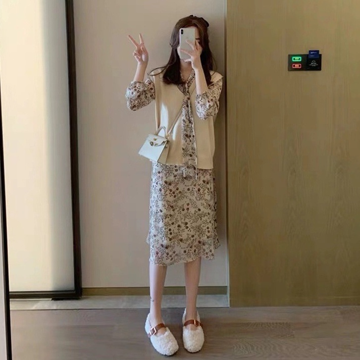 K Áo Sweater Dệt Kim Không Tay In Một Mảnh Mùa Thu Shi Yamamoto Thần Tiên Niche Thời Trang Pháp Siêu Thần Tiên