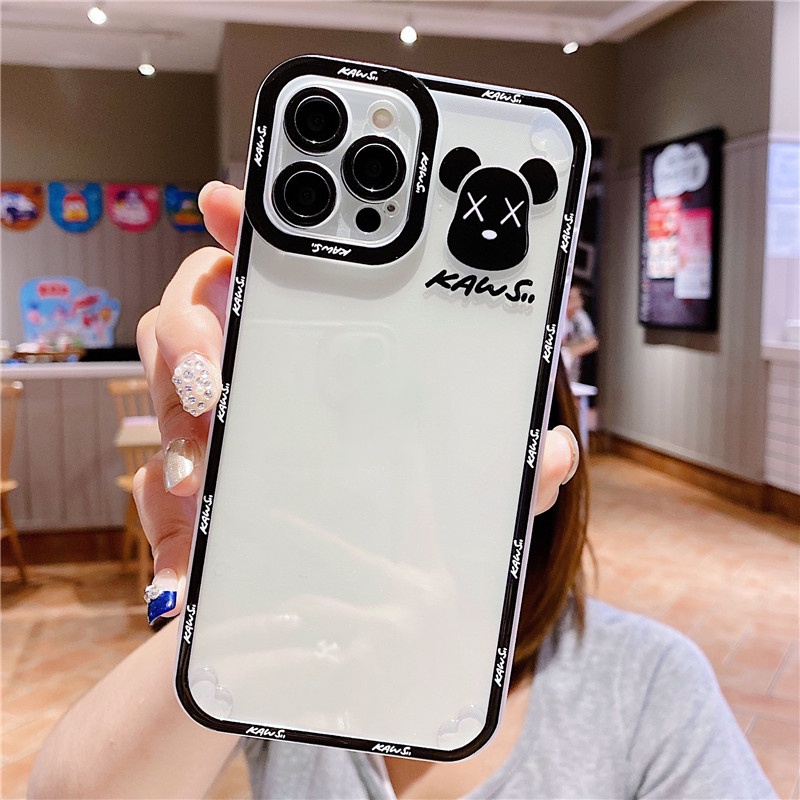 Ốp Lưng Iphone Vuông Viền Bảo Vệ Camera Kaws 6/6plus/6s/6splus/7/7plus/8/8plus/x/xr/xs/11/12/13/pro/max/plus/promax/Maxp