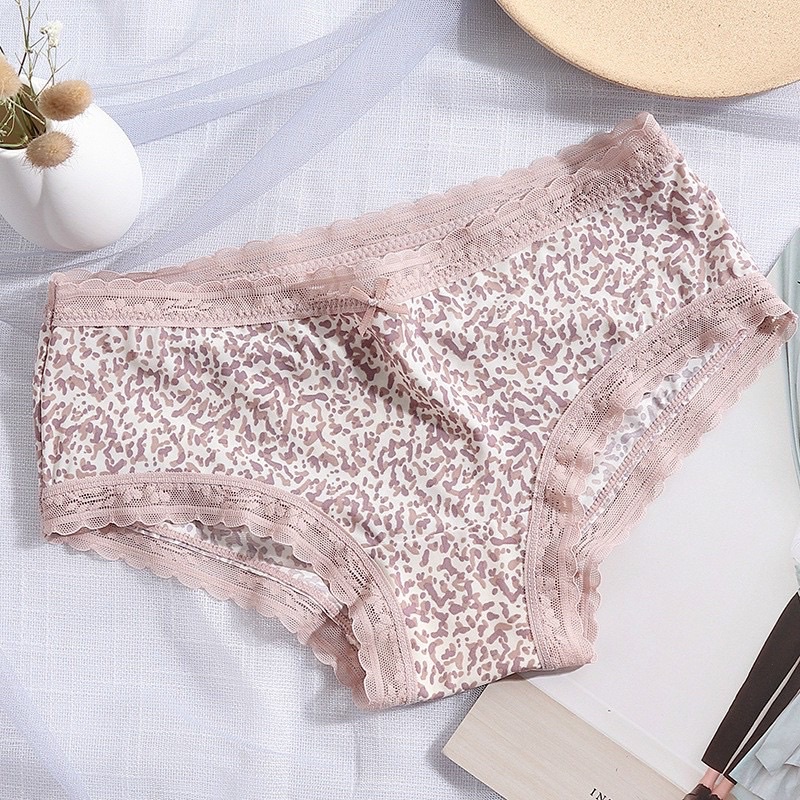 Quần lót nữ thun lạnh su đúc cao cấp siêu mát hoạ tiết da báo sang chảnh 2339