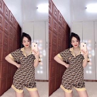 Pijama lụa bộ cộc ( sỉ lẻ ib, ib chọn mẫu)