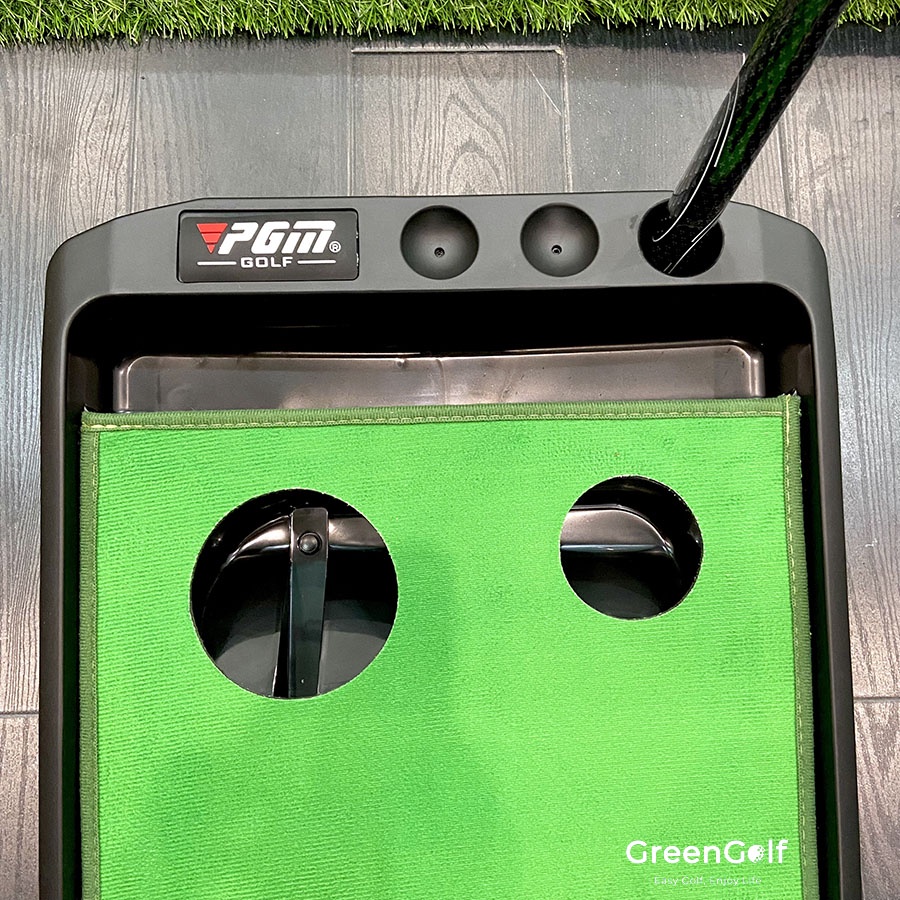 Thảm Putt Golf Mẫu Mới Tự Động Bật Bóng Trả Lại/ Có Vạch Line Khoảng Cách/ Chính Hãng PGM/ Kích Thước 0.4x3m