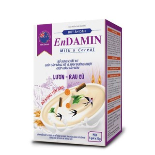 Bột ăn dặm EnDAMIN bổ sung Yến Sào dành cho trẻ từ 4 tháng trở lên hỗ trợ tăng cân, tăng sức đề kháng, chống táo bón
