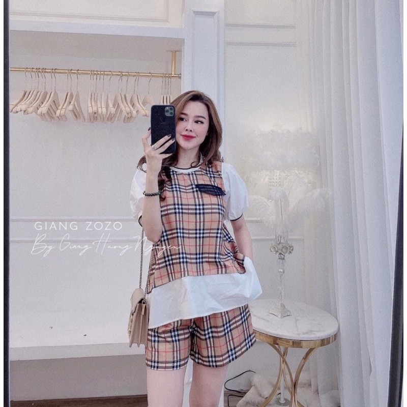 ❤️FREESHIP❤️ ĐỒ BỘ B.B.R PHỐI SỌC VUÔNG