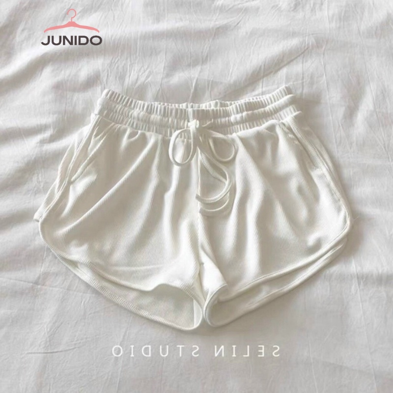 Quần short nữ chất cotton co dãn siêu mát mặc nhà QA03 JUNIDO