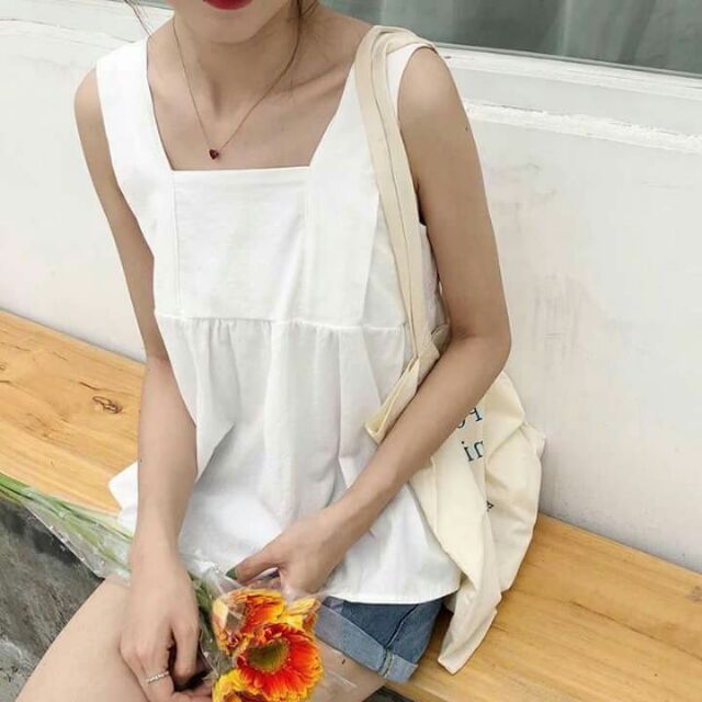 💃 Áo 2 Dây Đũi Bản To Áo Nữ Sát Nách 3 Màu