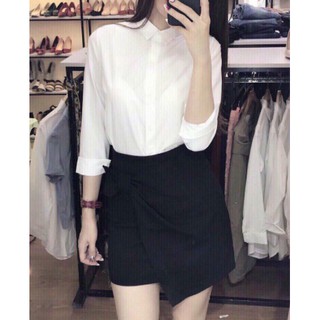 Áo sơ mi trắng nữ [BASIC GIRLS - BASIC SHIRTS]