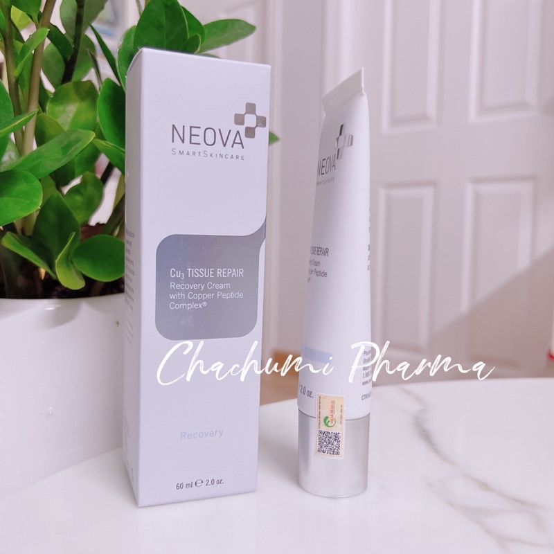 Neova Cu3 Tissue Repair Copper Tri-Peptide Kem Siêu Phục Hồi Da Tổn Thương Sau Laser, Lăn Kim, Treatment & Mesotherapy
