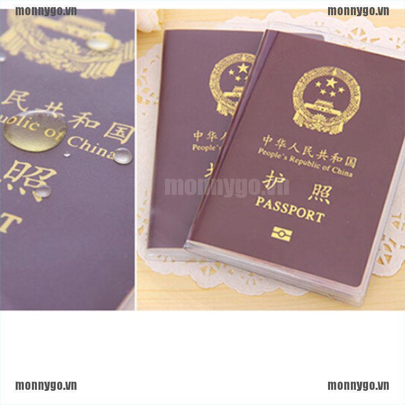 Vỏ bọc passport trong suốt chất liệu nhựa mềm mịn