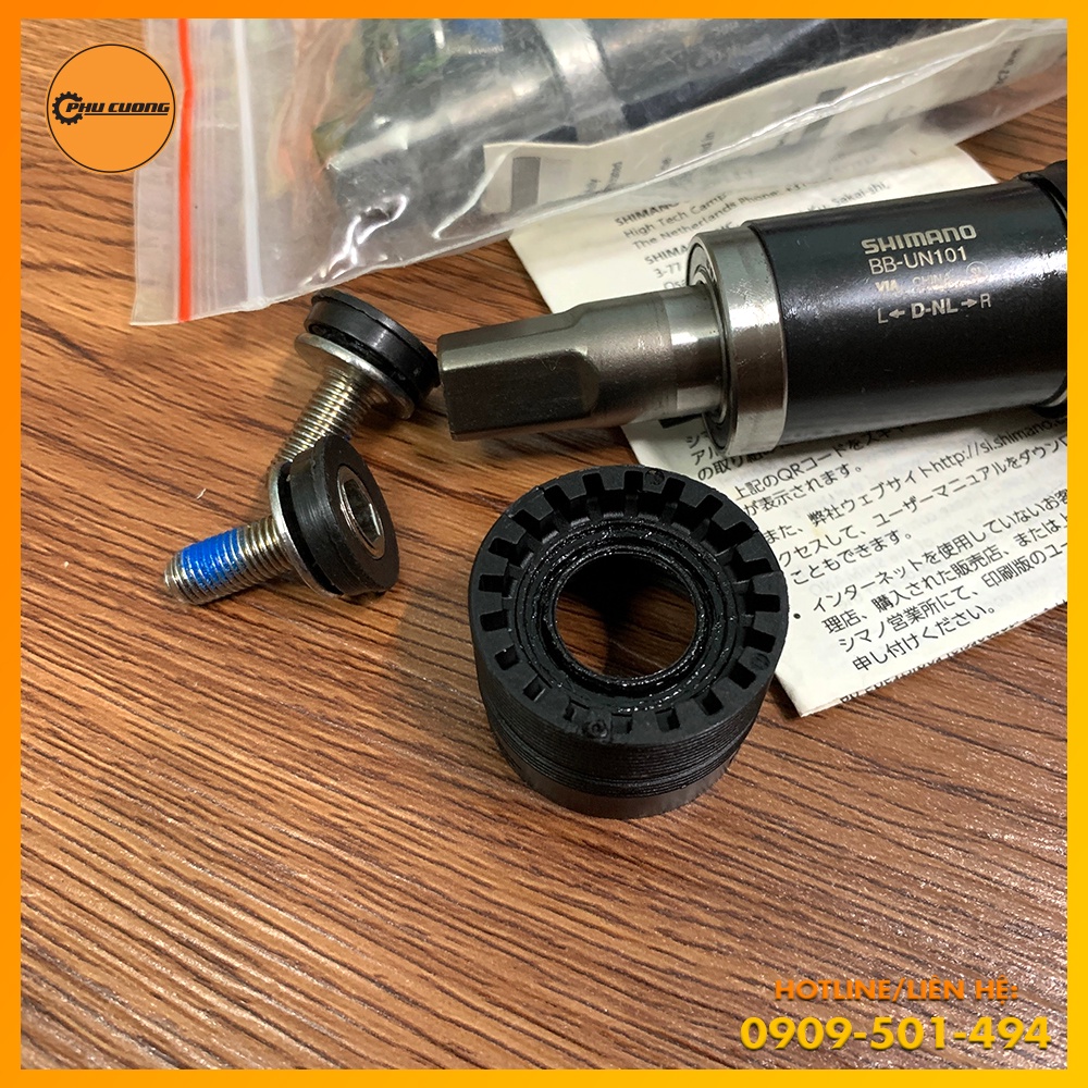 Trục Giữa Cốt Vuông Bạc Đạn SHIMANO BB-UN101 - Thiết Kế Hiện Đại, Hỗ Trợ Di Chuyển Đạt Hiệu Suất Tối Đa