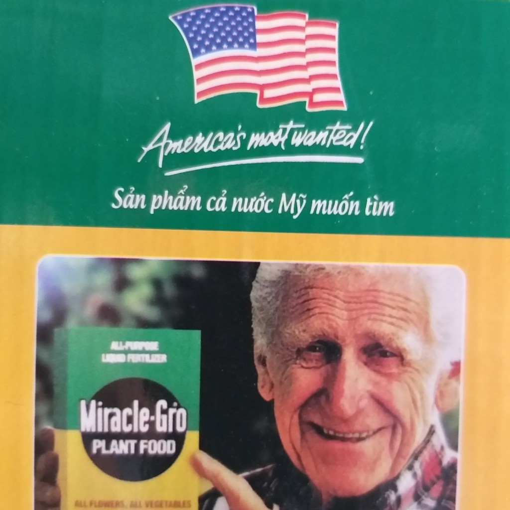 Phân bón lá dùng cho Hoa Hồng Miracle Gro 20-20-20+Te ( Dùng cho Lan, Hồng, dinh dưỡng cân bằng cho cây trồng)