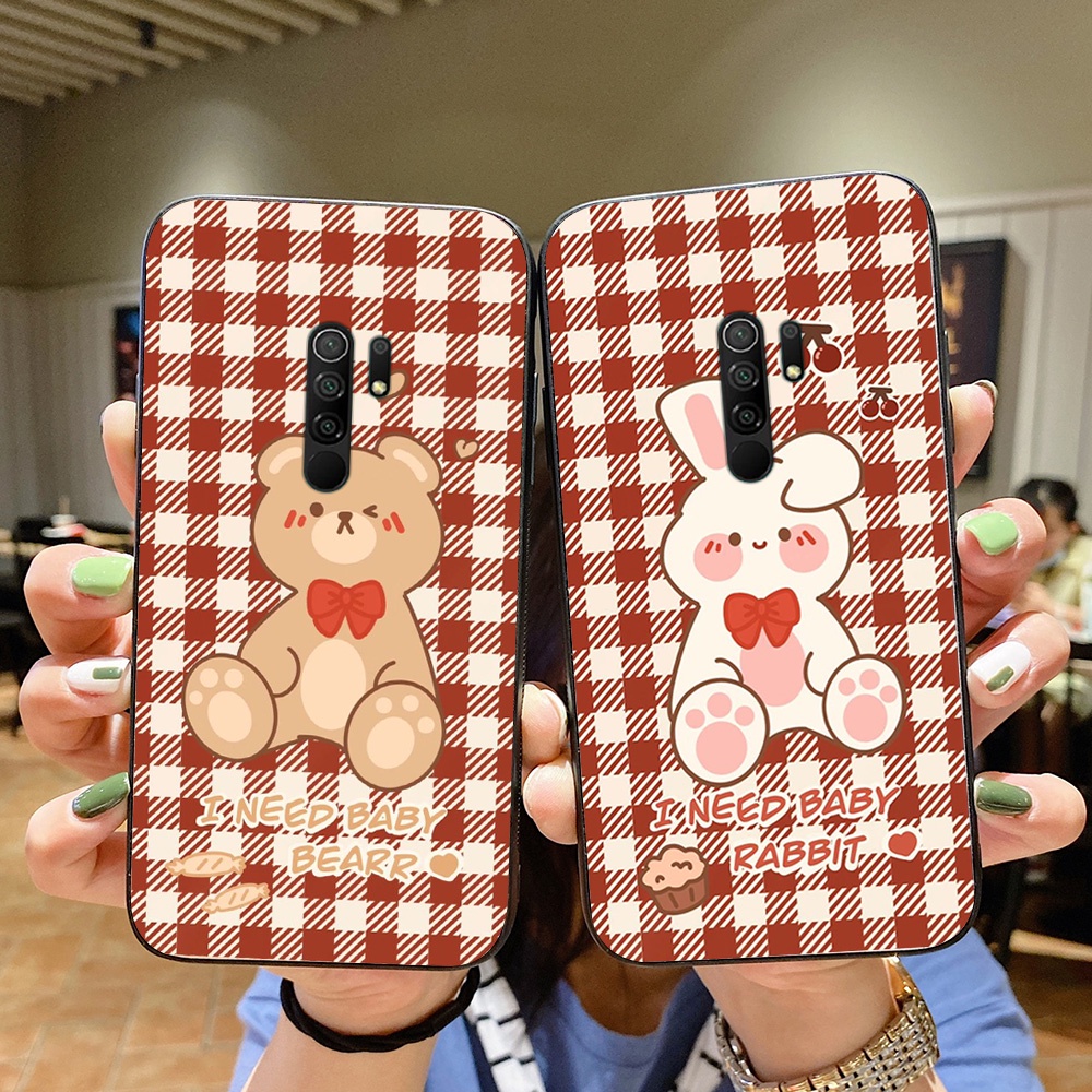 Ốp lưng điện thoại xiaomi redmi 9 in hình gấu nâu vô cùng đáng yêu