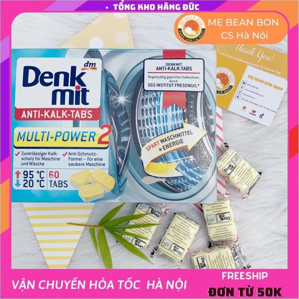 Viên tẩy rửa lồng giặt Denkmit của Đức cho máy giặt cửa ngang cửa đứng giúp vệ sinh máy giặt sạch và bền- MẸ BEAN BON