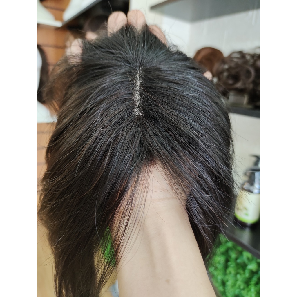 [Mã BMBAU300 giảm 7% đơn 499K] Tóc Mái Hói Phủ Đỉnh Hai Mái 30cm WINA 360 Mh-004 Chẻ Ngôi Như Thật