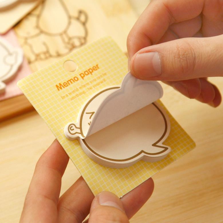 Giấy nhớ hoạt hình gà con kute dễ thương, giấy nhớ Hàn Quốc