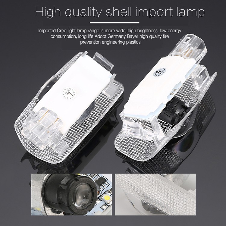 Bộ 2 Đèn LED Laser Chiếu Logo Gắn Cửa Xe Hơi Toyota Carmry Corolla RAV4 CHR