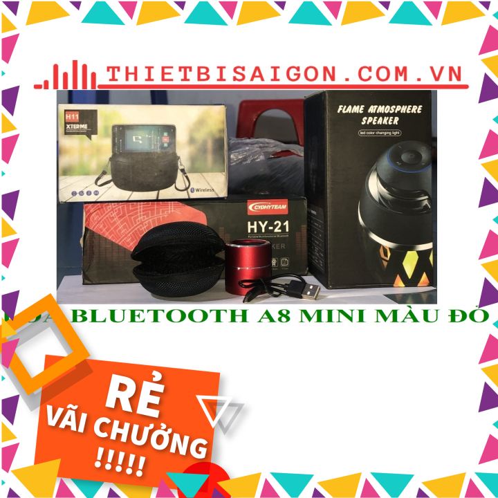 LOA BLUETOOTH A8 MINI MÀU ĐỎ