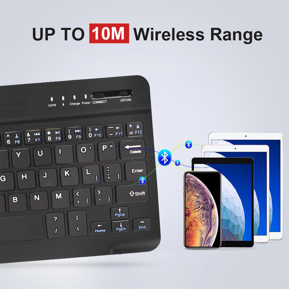 Bàn phím không dây Bàn phím Bluetooth Mini cho Máy tính bảng Máy tính xách tay Điện thoại Bàn phím có thể sạc lại | BigBuy360 - bigbuy360.vn