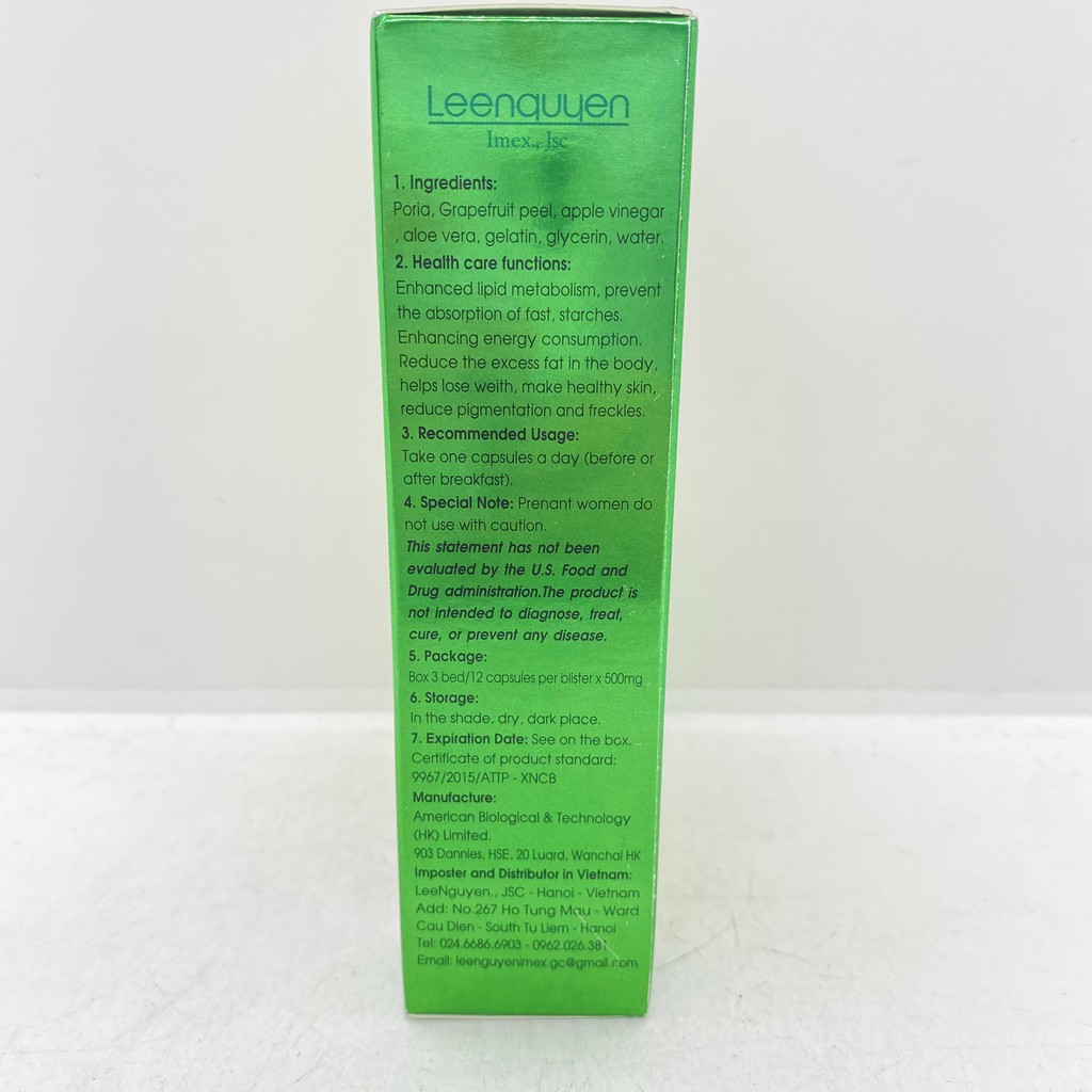 Sevendays Hộp 36 viên liệu pháp giảm cân an toàn hiệu quả Seven Days SLIM CAPSULES SEVENDAY