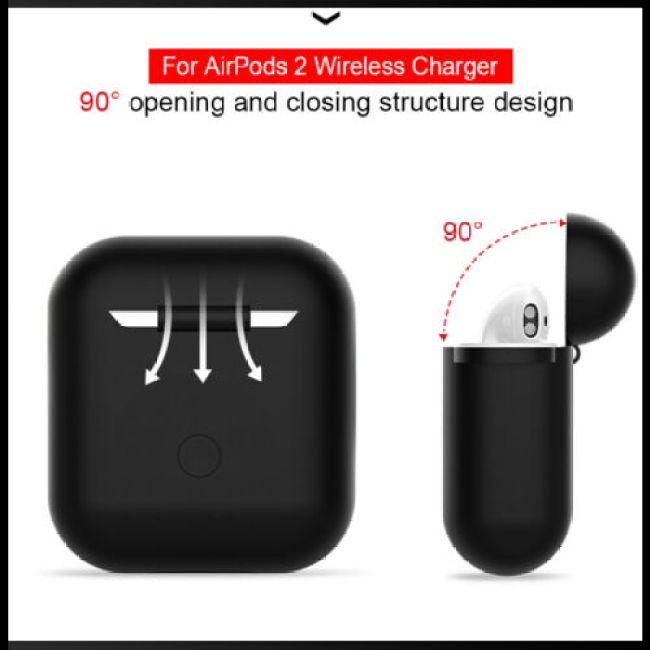 Set 4 Vỏ Silicon Bảo Vệ Hộp Sạc Tai Nghe Không Dây Apple AirPods 2