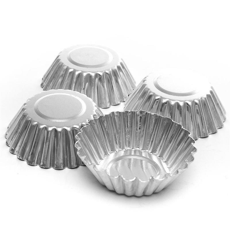 Set 10 Khuôn Làm Bánh Trứng Hình Bông Hoa Xinh Xắn