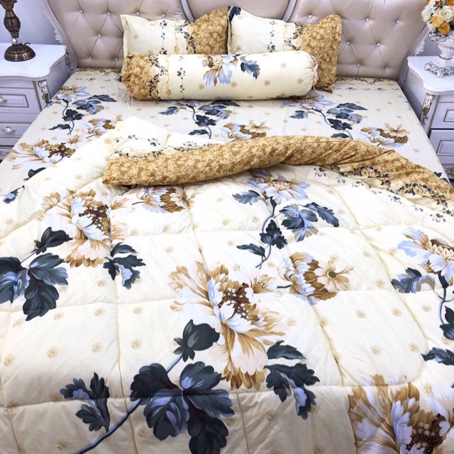 Bộ chăn phao ga gối poly