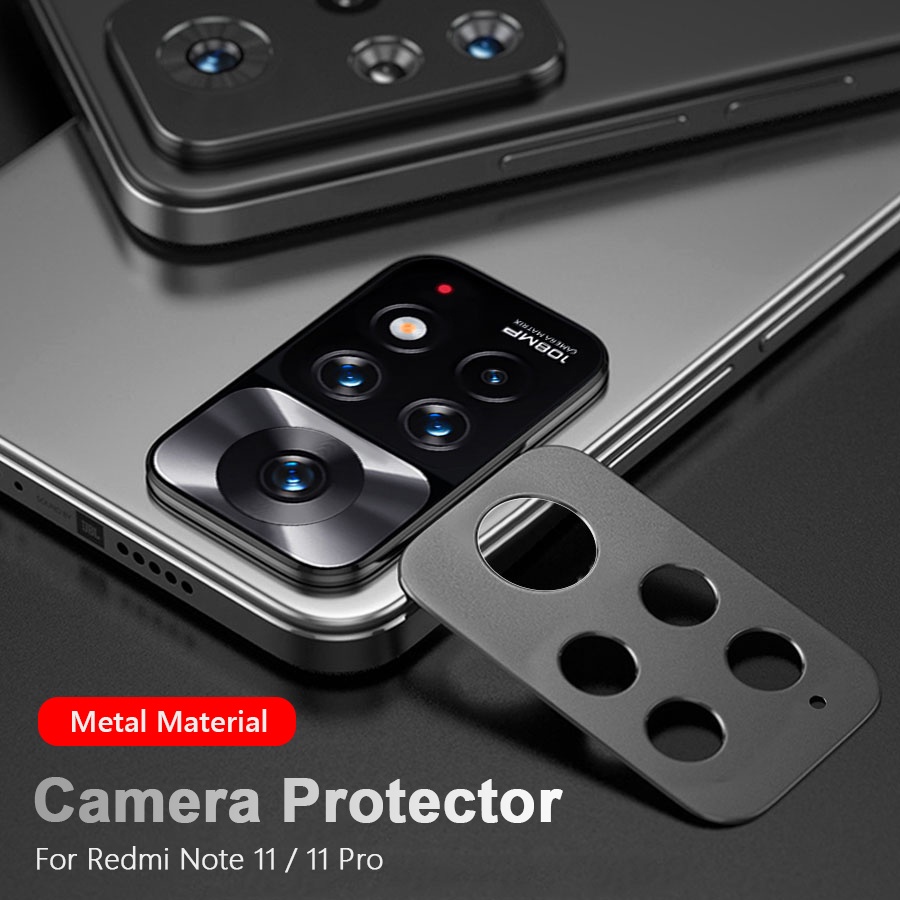 Vỏ bảo vệ camera kim loại cho điện thoại Xiaomi Mi Redmi Note 11 / 11 Pro