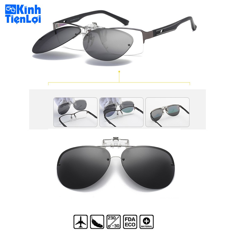 Mua Tròng kính mát kẹp phân cực cho người cận Kính râm Kẹp kính cận Phi ...