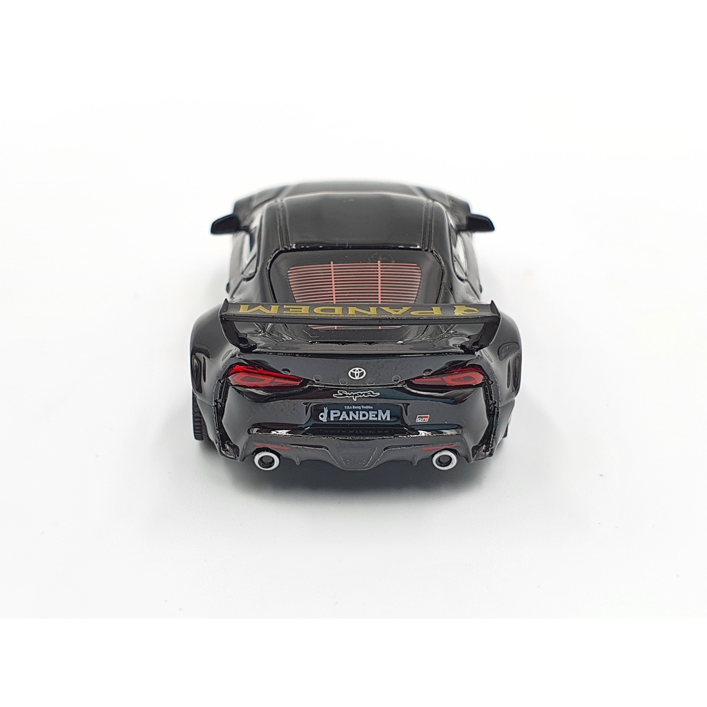 Xe Mô Hình Pandem Toyota GR Supra V1.0 Black LHD 1:64 Mini GT (Đen)
