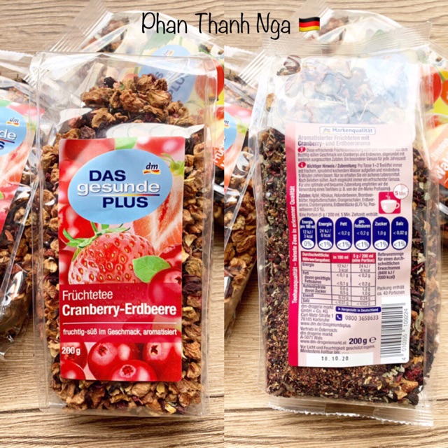 🍎TRÀ HOA QUẢ KHÔ DAS GESUNDE PLUS - XÁCH TAY ĐỨC