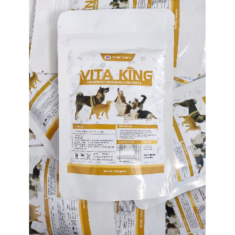 Bột Dinh Dưỡng Giàu Vitamin Chó Mèo#VITA KING100g