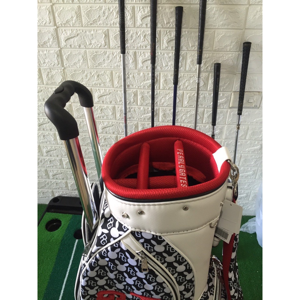 Túi đựng gậy Golf PLG, túi gậy golf có bánh xe và tay kéo, chất liệu vải dù siêu bền đẹp
