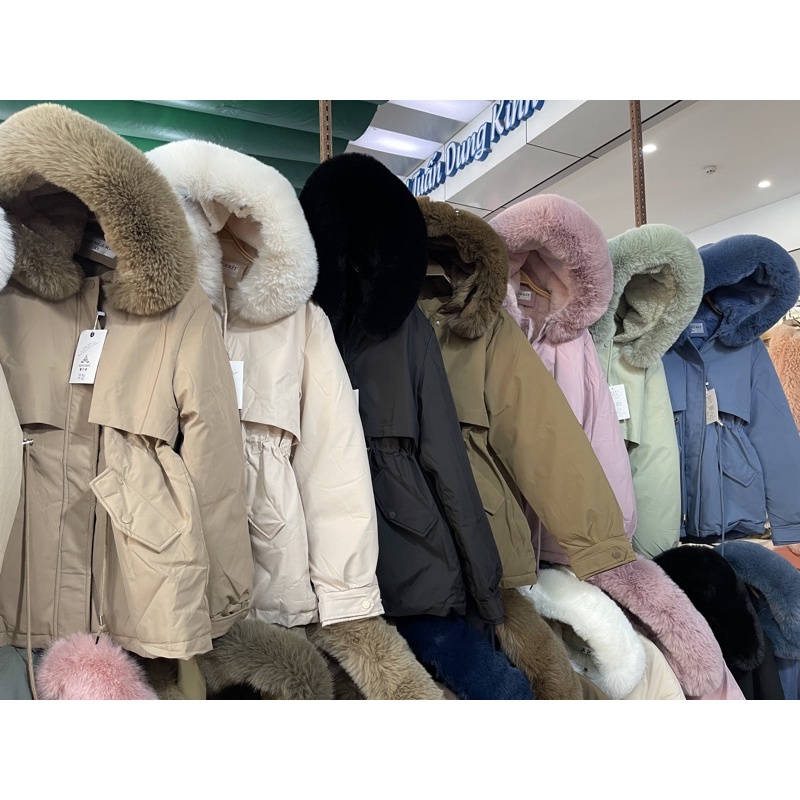 (Ảnh thật) ÁO PHAO LÓT LÔNG MŨ LÔNG THỎ 812 | BigBuy360 - bigbuy360.vn