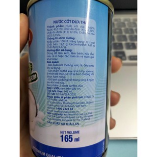 Nước cốt dừa Thái hiệu OPERA béo thơm ngon, lon 165ml