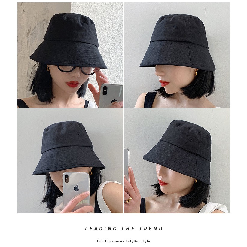 Mũ bucket tai bèo vành cụp trơn unisex –LOPDOP OFFICAL