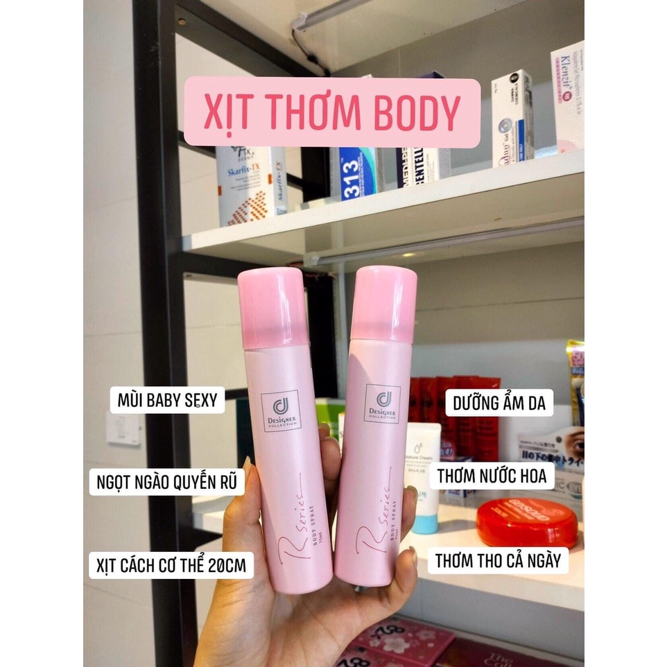 Combo Dưỡng thể + lăn + Xịt toàn thân hương nước hoa Rseries Malaysia