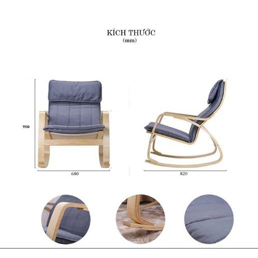 Ghế Đọc Sách- Ghế Thư Giãn Poang Rocking Chair- Ghế Thư Giãn Viking Tor