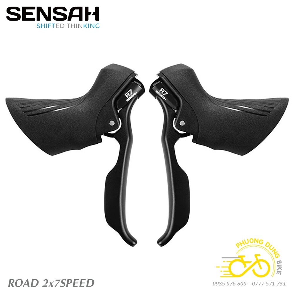 Tay đề lắc xe đạp SENSAH R7 2x7 Speed - Hàng chính Hãng