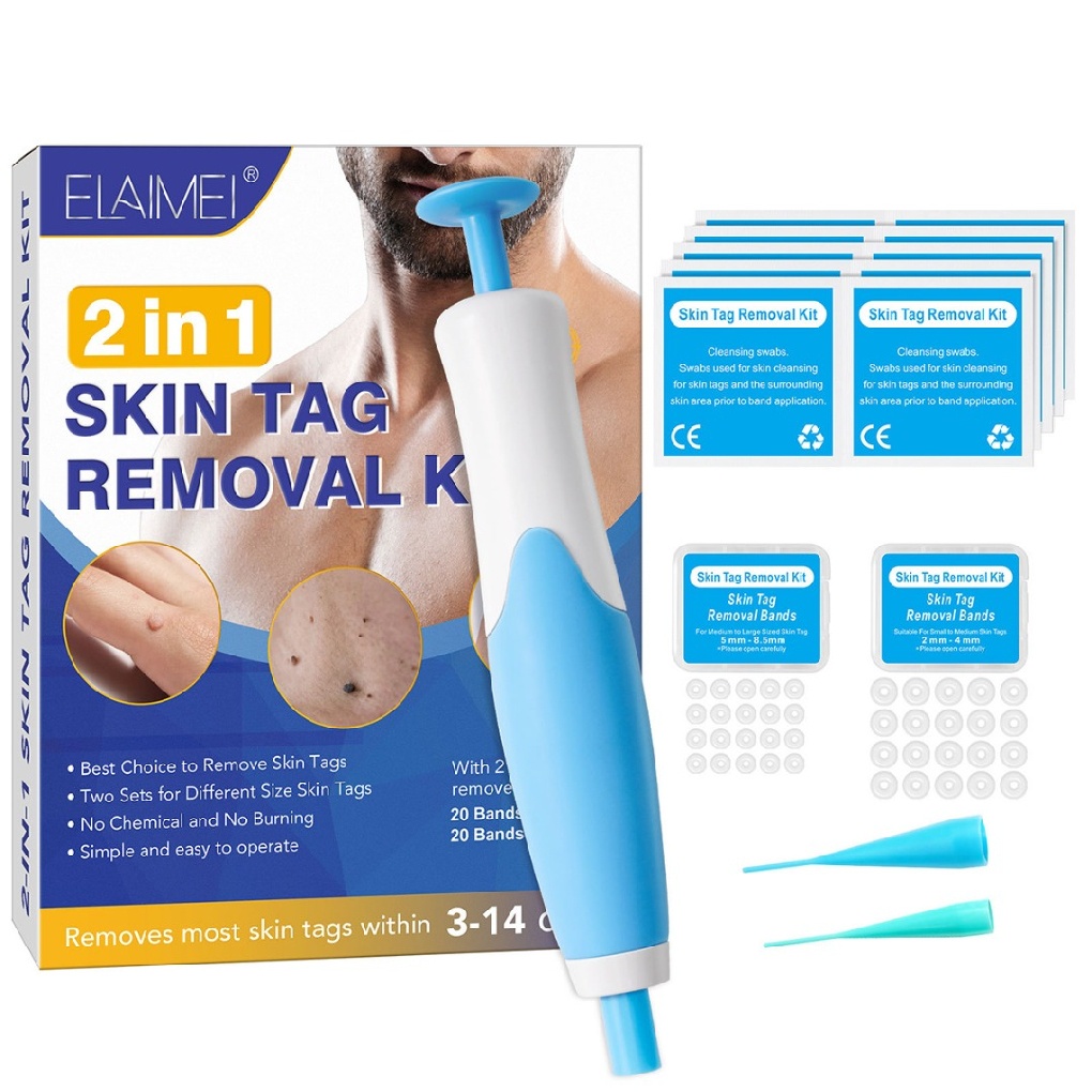 Bộ dụng cụ tẩy mụn thịt 2 trong 1 2-8mm an toàn không tổn thương
