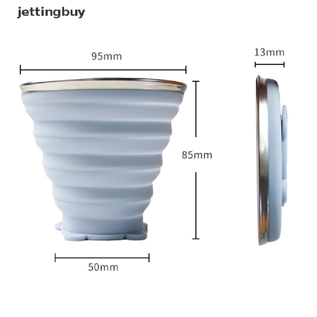 Cốc nước JETTING silicone gấp gọn lại được tiện lợi dành cho mang đi du lịch