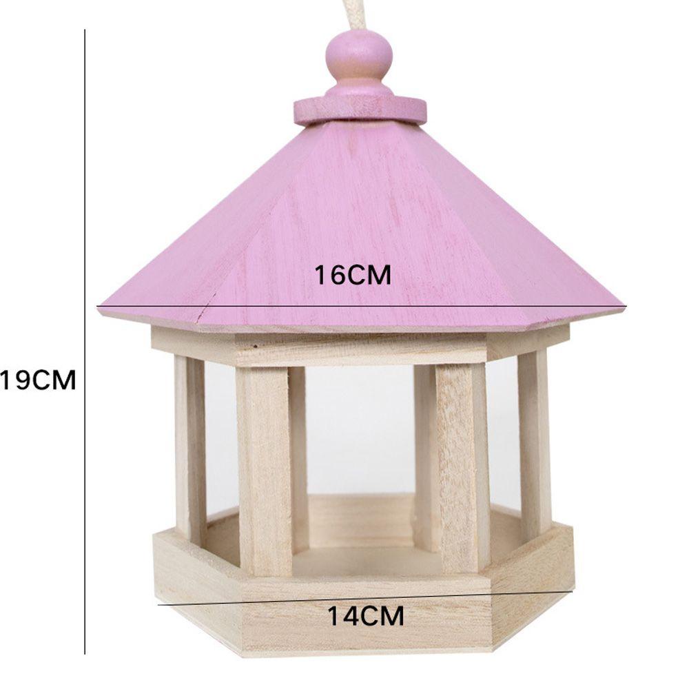Nhà Đựng Thức Ăn Bằng Gỗ Treo Lồng Chim Vẹt