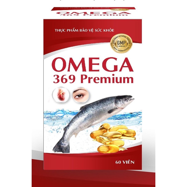 omega 369 Premium: giúp giảm cholesterol trong máu, giúp cải thiện thị lực....