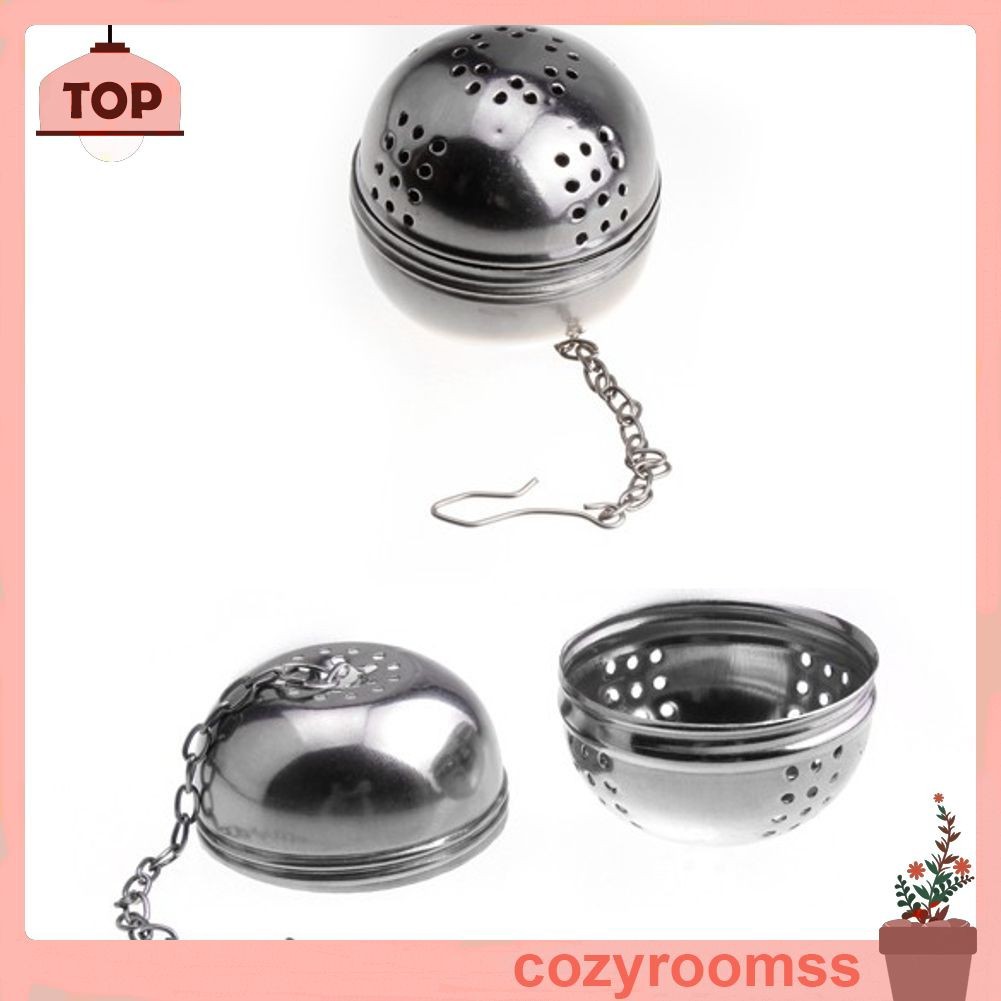 Dụng cụ lọc trà bằng thép không gỉ hình quả bóng tiện lợi