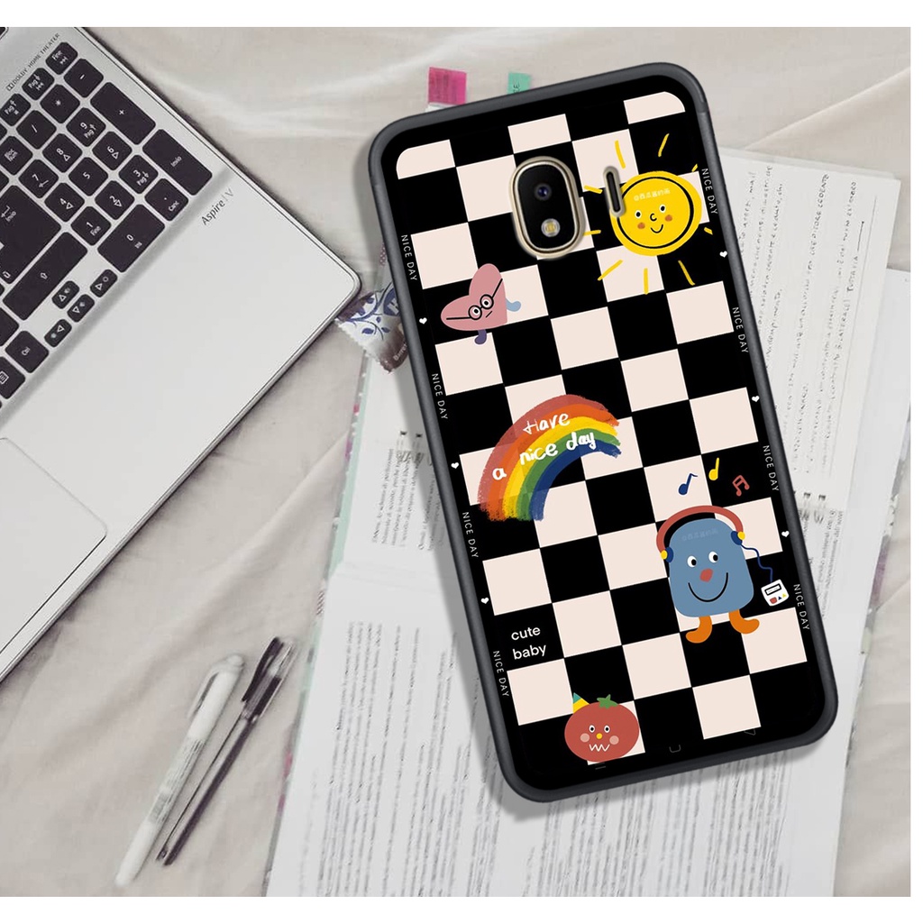 Ốp Lưng Samsung J2 PRO - J2 CORE - J4  , In Hình &quot;Black Heart&quot; Phong Cách Đẹp.