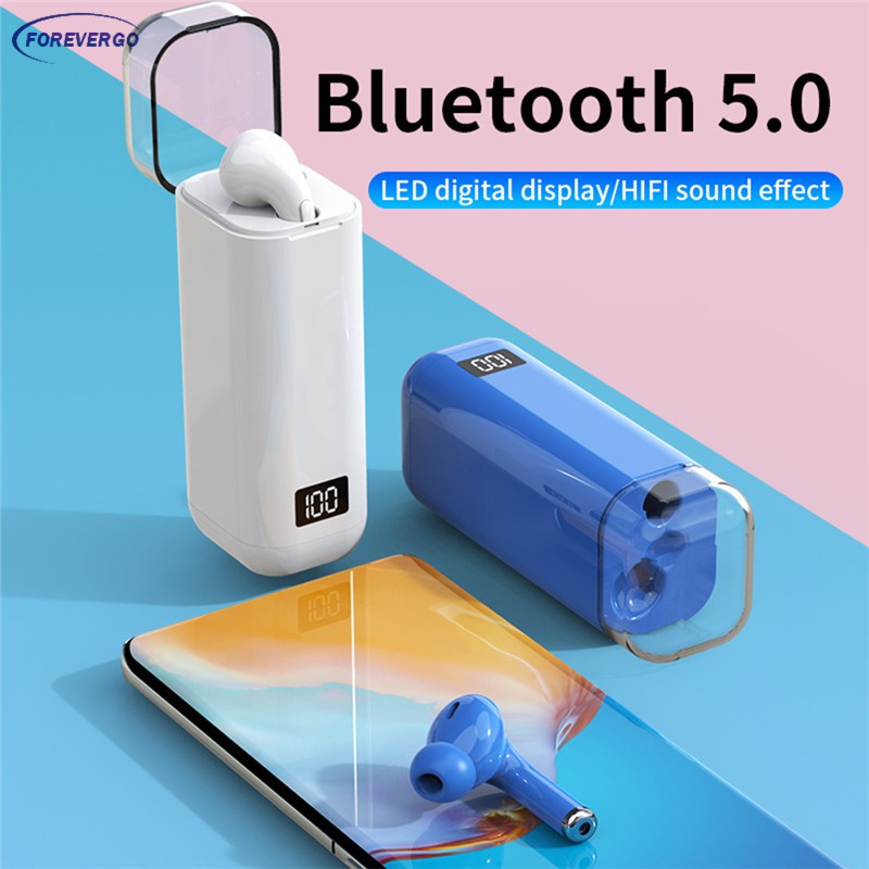 Tai Nghe Bluetooth 5.0 Không Dây Chống Nước Kèm Hộp Sạc