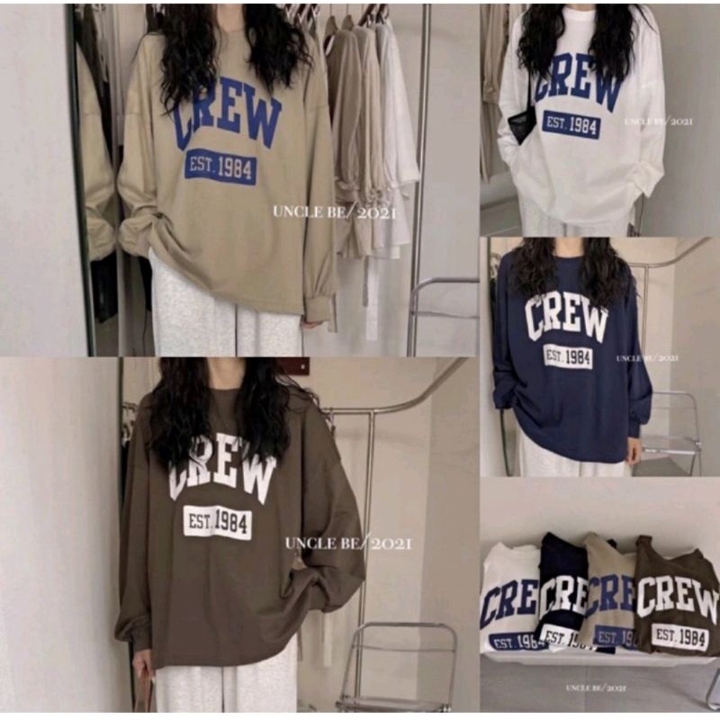 [ Ảnh thật ] Áo pull cotton dài tay Quảng Châu